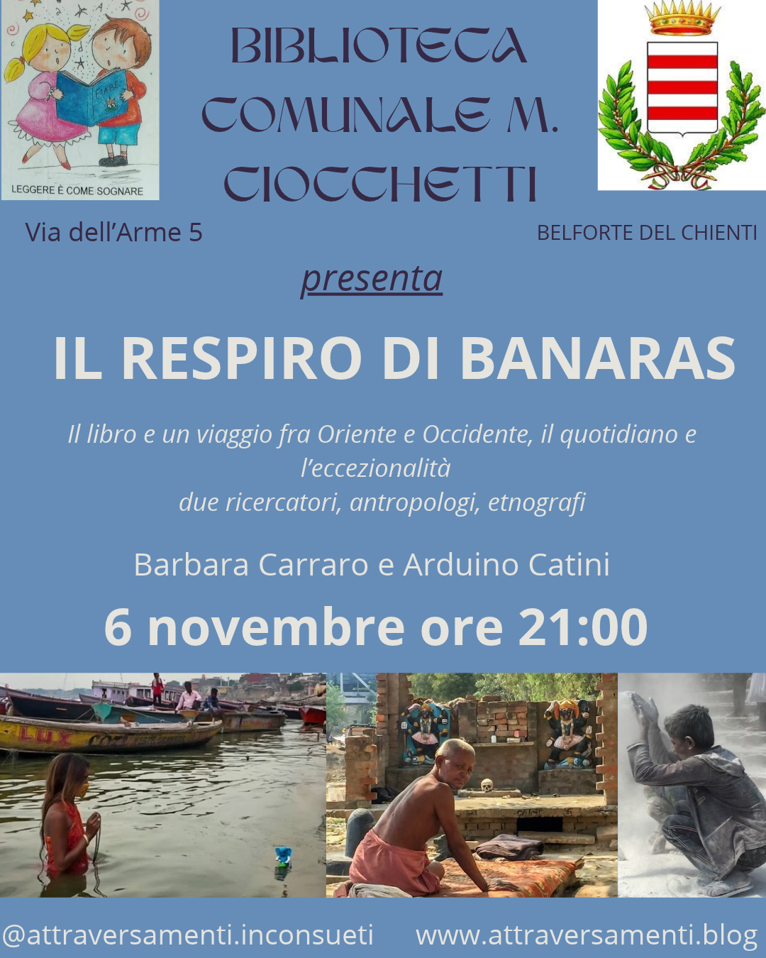 6 novembre – Biblioteca Comunale M.&nbsp;Ciocchetti